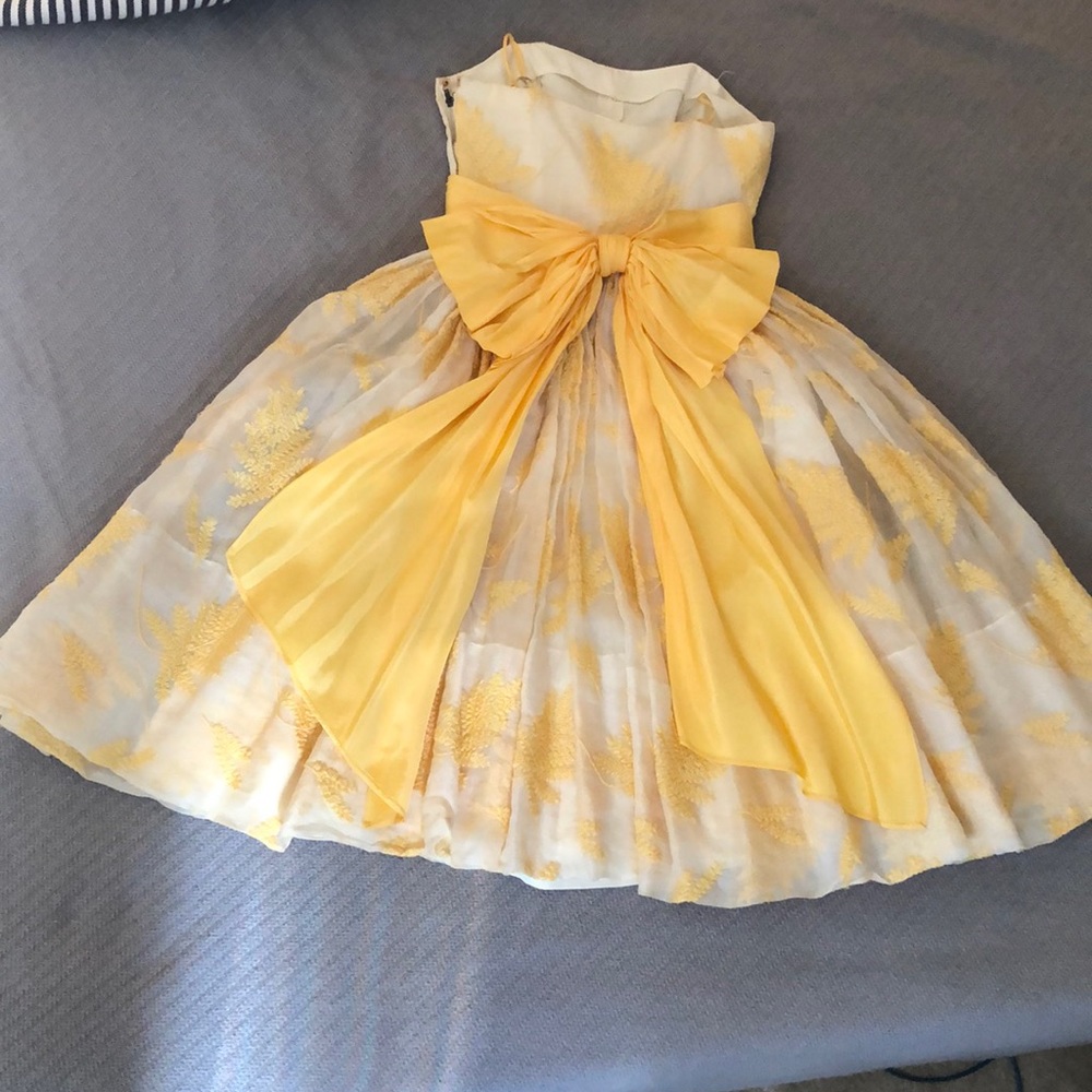 1950s embroidered dress